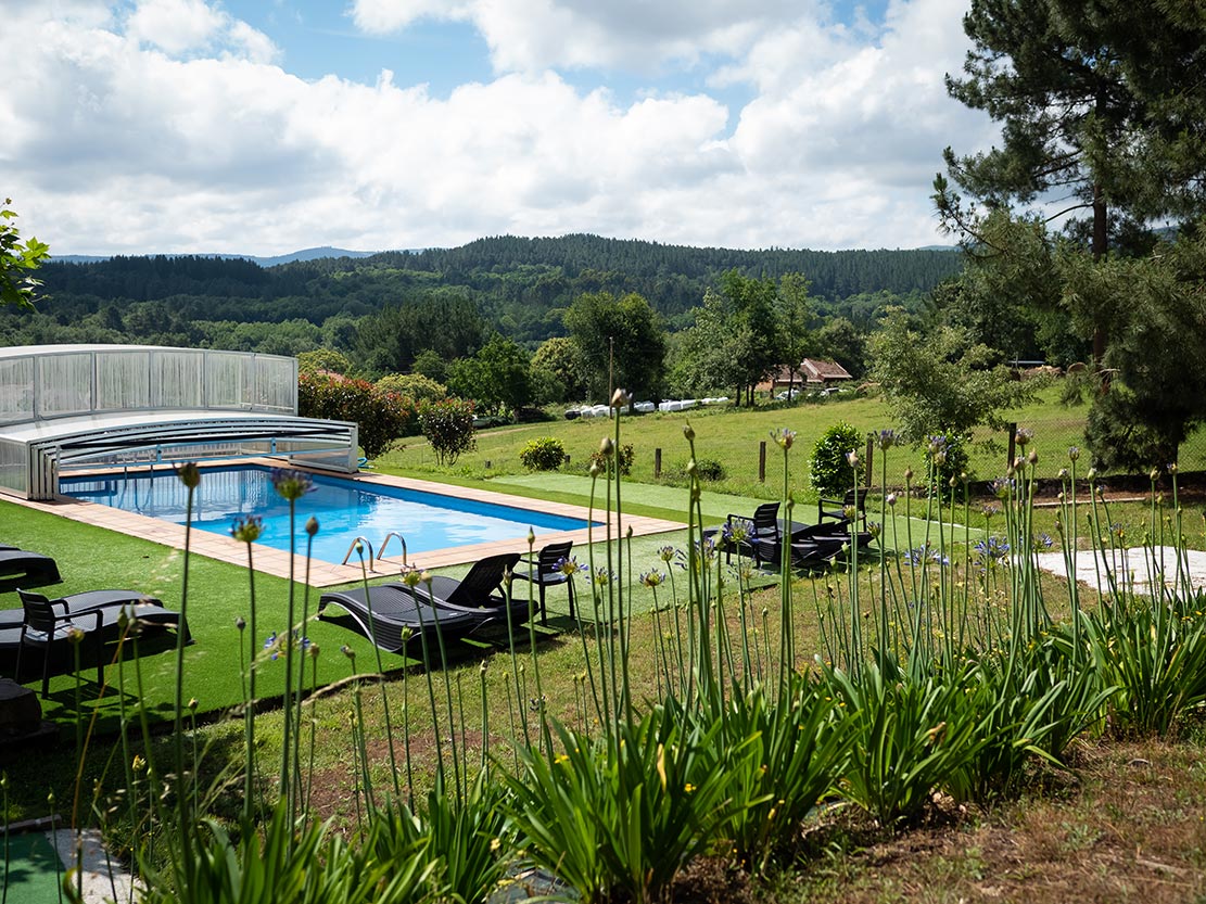 Casa rural con piscina en la ribiera sacra