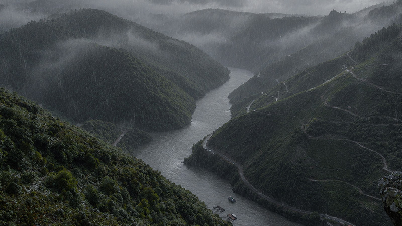 ribeira sacra lluvia